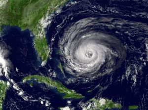 satellite photo of Hurricane Jeanne from 2004