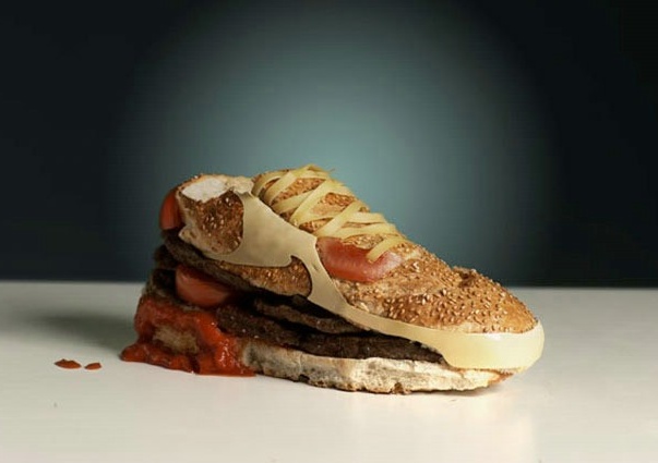 tennis shoe sandwich